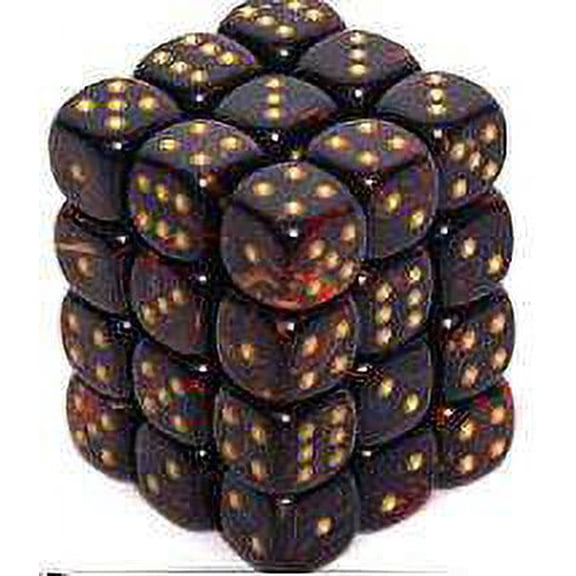 Chessex 6-Sided d6 Scarab Dice Pack (Blue Blood & Gold)