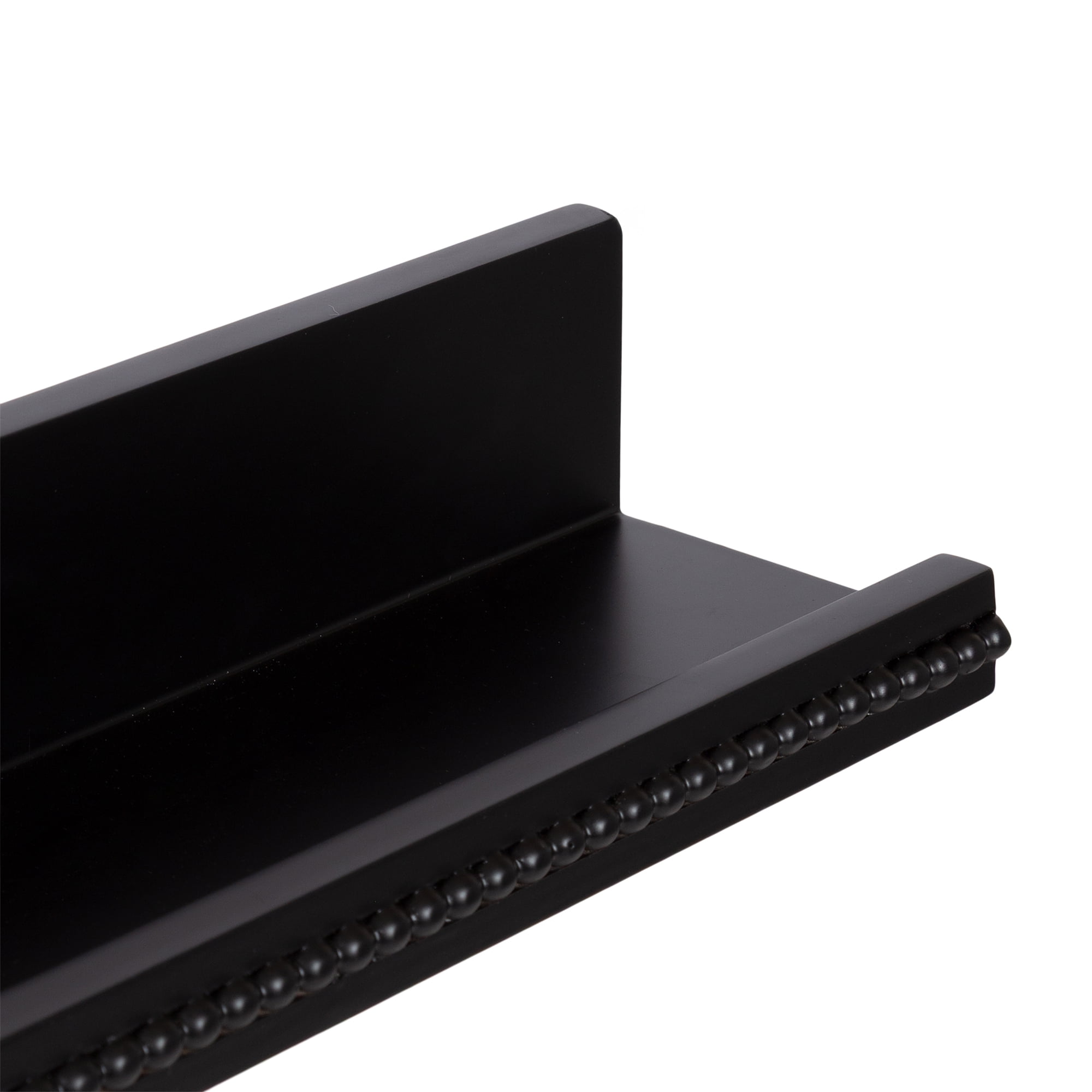 Hometrends 23in Wakiva MDF Floating Wall Ledge Shelf Black, 23IN WAKIVA SHELF BLACK