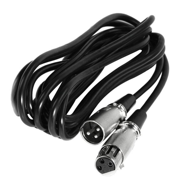Cable XLR-M a XLR-F 3 / 25m Transmisión confiable de de sonido-Negro