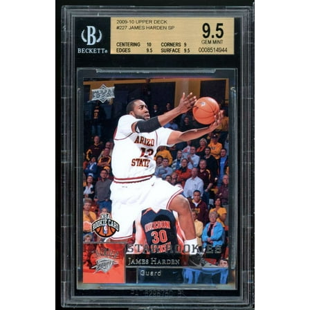 James Harden Rookie Card 2009-10 Upper Deck #227 BGS 9.5 (10 9 9.5 9.5)