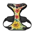 thumbnail image 5 of Lsque Sunflower Cornflower Poppy Dog Harness, No-Pull Pet Harness with 2 Leash Clips, Adjustable Soft Padded Dog Vest with Easy Control Handle for Large Dogs-Large, 5 of 9