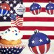 thumbnail image 4 of Decoraciones del 4 de julio Decoraciones del Día de la Independencia Bola colgante Bandera con lentejuelas de estrellas Bola pintada Decoraciones del Día de la Independencia al aire libre, 4 of 5