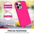 thumbnail image 4 of Compatible with iPhone 13 Pro Case, Liquid Silicone Soft Gel Rubber iPhone 13 Pro Phone Case Slim Fit Cover with Microfiber Lining Protective Phone Cases for iPhone 13 Pro 6.1 inch, Hot Pink, 4 of 15
