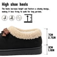 thumbnail image 4 of Knivor Cozy Bootie Slippers for Women with Cute Bow Fuzzy Slippers Slip On Warm Furry Ankle Bootie Slippers Anti-Slip Sole for Indoor Outdoor House Shoes, 4 of 9