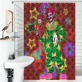 thumbnail image 4 of Killer Klowns from Outer Space Clown Shower Curtain, Bath Curtain Bathroom Home Decor Waterproof Polyester for Bathroom with 12 Hooks 46.85x70.87Inch（119x180cm）, 4 of 8