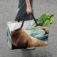 thumbnail image 7 of Sea Lion Large Capacity Foldable Oxford Cloth Cube Organizer with Reusable Laundry Basket, Storage Bag, and Laundry Organizer, 7 of 7