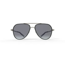 Reverb Men's Angular Aviator Prescription Fashion Sunglasses, RVMOS3001, Shiny Gold/Black, 59-16-150, with Case