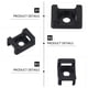 thumbnail image 3 of EeaseMX 120 piezas de soportes para bridas de cables, bases para bridas de cables, soporte tipo silla de montar, soporte de base para bridas de cables, 3 of 8