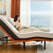 ESHINE Queen Adjustable Bed Frame, with Massage, Wireless Remote, USB, Under Bed Night Light, Head and Foot Incline, 3000 Series