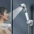 thumbnail image 3 of AMERTEER Booster Shower Head High Pressure Handheld Shower Head   Pressure Water Saving Function Spray Handheld Showerheads  For Dry Skin & Hair, 3 of 7