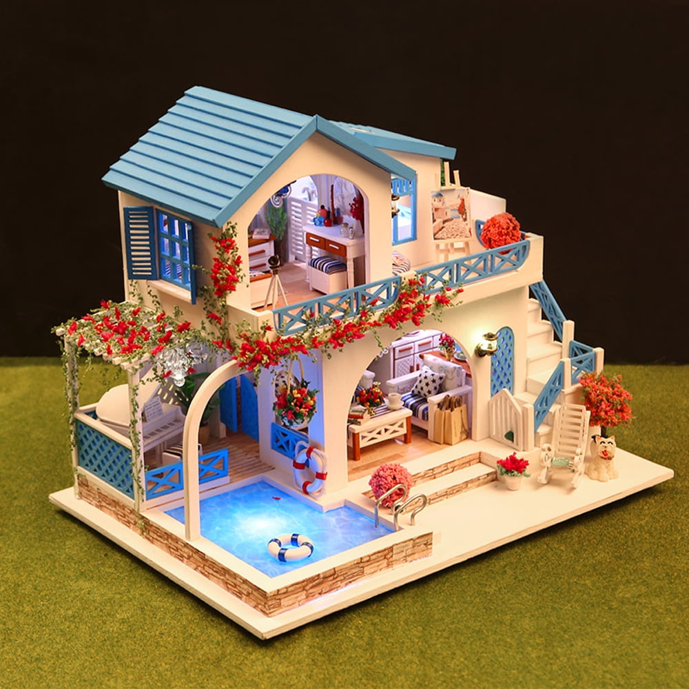 Miniature Super Mini Size Doll House Building Model Kits Wooden