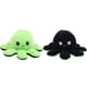 thumbnail image 5 of Muñeco de peluche de pulpo, peluche reversible, animal con tapa de doble cara, encantadores juguetes para bebés, verde + negro, 20 x 10 cm, 5 of 9