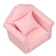 thumbnail image 4 of Mini sofá para casa de muñecas, sillón de alta simulación, color rosa y blanco, muebles en miniatura para casa de muñecas 1:12, 4 of 5