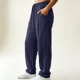 thumbnail image 5 of ClodeEU Women's Drawstring Elastic Waist Jogger Pants,Casual Loose Solid Color Pant With Pockets ,Women's Plus L, 5 of 5