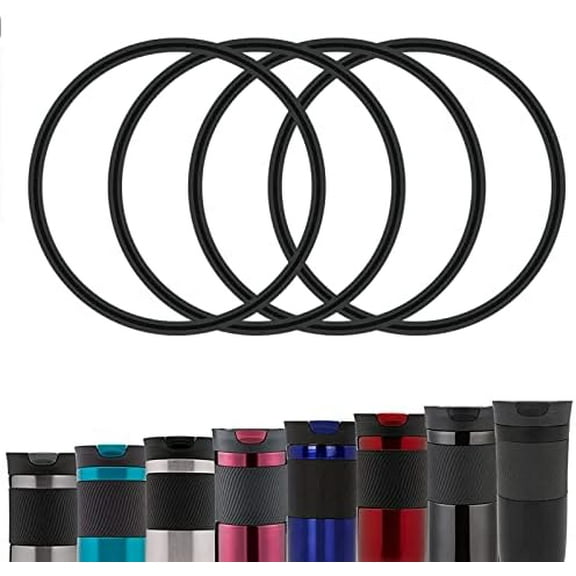 4 Pack Gaskets Compatible with Contigo Snapseal Byron Travel Mug 16oz & 20oz, Replacement Rubber Seal & Silicone Part for Contigo Coffee Travel Tumbler