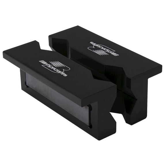 Billet Specialties Vise Jaw Inserts Billet Aluminum Black