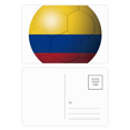 thumbnail image 1 of Colombia National Flag Soccer Football Postcard Set Birthday Mailing Thanks Greeting Card, 1 of 3
