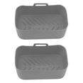 thumbnail image 3 of Friteuse Silicone Liners Set, 2 Sets Cuisine Friteuse Accessoires Friteuse Silicone Panier et Tapis Fonctionnalité Polyvalente, 3 of 12