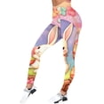 thumbnail image 5 of WILLBEST Leggings de Entrenamiento de Moda Para Mujer, Pantalones de Yoga Con Estampado de Pascua y Bloques de Color, Mallas Suaves y Elásticas de Cintura Alta Para Correr En El Gimnasio Mediana, 5 of 5