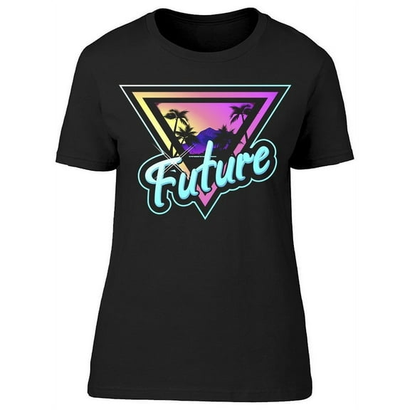 Future Triangle Beach And Palms T-Shirt Women -Image by Shutterstock, Female Medium