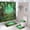 Enchanted Forest, variant on 4PCS Fantasy Wonderland Shower Curtain Sets with Rugs, Green Enchanted Forest Waterfall Stream Carp Lotus Leaves Jungle Plant Botanical Nature Scenery Magic Fairy Tale Mushroom Bathroom Decor