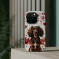 thumbnail image 4 of DistinctInk Tough Case for Apple iPhone 13 PRO (6.1" Screen), Compatible with MagSafe Charging - Valentine's Day Boykin Spaniel, 4 of 6