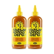 Yellowbird Organic Habanero Hot Sauce 19.6 oz. Tabletop Size (Medium Hot | 2 Bottles)