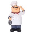 thumbnail image 1 of Bewildely Figuras de Chef de resina Retro, estatua de exhibición de adorno de cocina, decoración artesanal DIY, decoración de Bar, regalos, Decoración del hogar Cuchara, 1 of 6