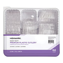 Office Depot Brand Extra Heavy Duty, Plastic Forks, Knives  Spoons,