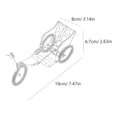 thumbnail image 2 of OUNONA Modèle de Tricycle Rétro Ornement Décoratif en Fil d'Aluminium 1Pcs, 2 of 7