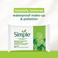 thumbnail image 4 of Simple Kind To Skin Micellar Make Up Remover Wipes, Face Wipes, 6 pc, 4 of 8