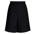 thumbnail image 5 of TaTaai Women's Casual Lace Bohemian Shorts High Elastic Waist Drawstring Wide Leg A-Line Pants with Hollow Out Trim Comfy Spring Summer Beach Vacation Bottoms Gift, 5 of 8