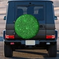 thumbnail image 3 of Kll Green Glitter Tire Cover,Universal Wheel Tire Cover For Trailer, Rv, Suv, Truck,Camper And Many Vehicle,(15 Inch), 3 of 7