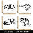 thumbnail image 2 of Fish Fishing Lures Bait Hook Rubber Stamp Set for Scrapbooking Crafting Stamping - Mini 1/2 Inch, 2 of 7