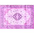thumbnail image 1 of Ahgly Company Indoor Rectangle Medallion Purple Traditional Area Rugs, 2' x 4', 1 of 4