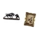 thumbnail image 5 of Figura de pelea de toros y , adornos, estatua de escritorio, escultura de toro, marco de fotos, artesanía de resina, decoración, resina hecha a ma, 5 of 8
