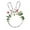 B, variant on Easter Bunny Spring Wreath for Front Door,9.84inch Handmade Rabbit-shaped Rattan Wreath with Eggs,Flowers & Bow for Easter DIY Craft Farmhouse Indoor Outdoor Holiday Porch Wall Hanging Decor