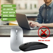 Silent Bluetooth Mouse,Rechargeable Ergonomic Design
