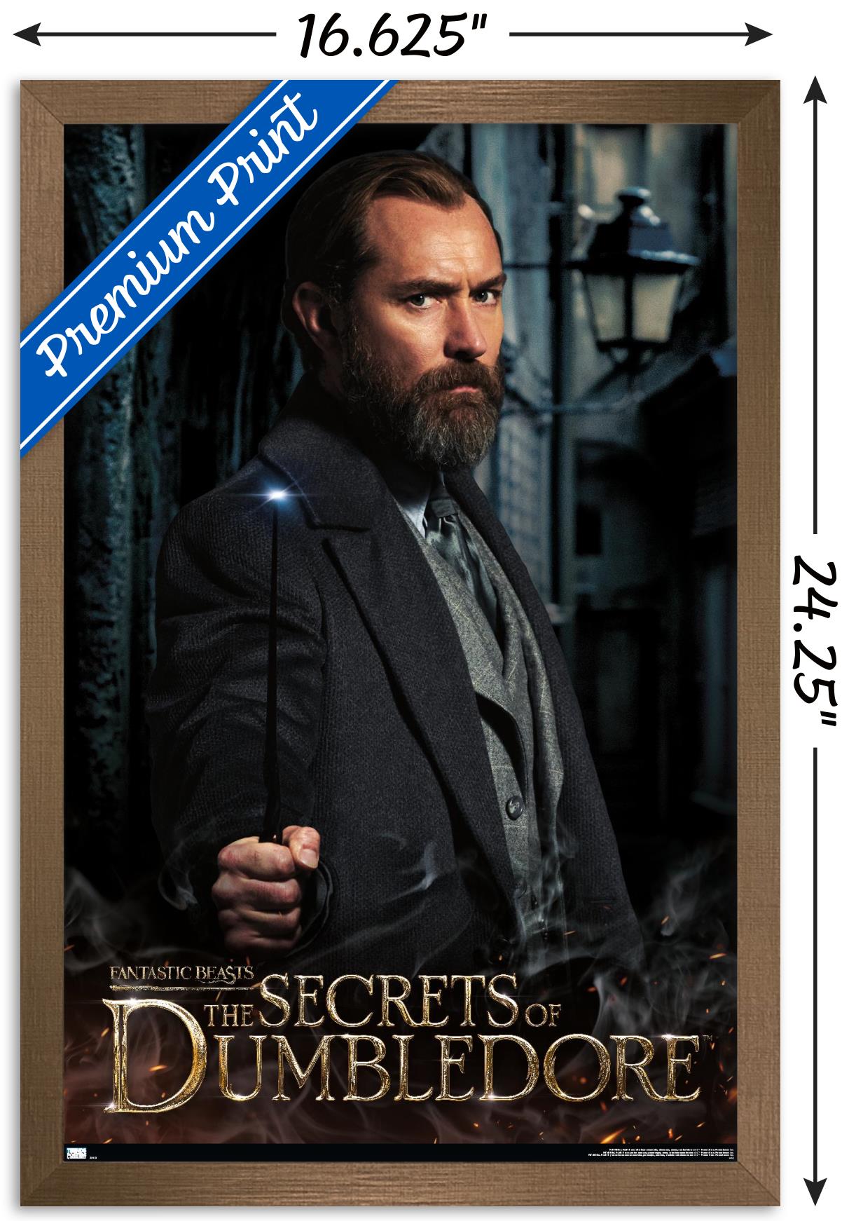 Fantastic Beasts: The Secrets of Dumbledore - Dumbledore Wall Poster, 14.725" x 22.375" Framed