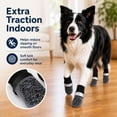 thumbnail image 7 of QZGZDS Dog Socks 4 Pack for Dogs, Anti-Slip Dog Shoes with Grippers, Adjustable Reflective Dog Booties Black, 7 of 7