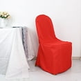 thumbnail image 2 of BalsaCircle 100 Red Solid Polyester Banquet Chair Covers Slipcovers Party Linens, 2 of 8