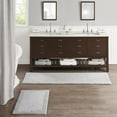 thumbnail image 2 of Comfortable 21 W x 34 L Inches 100% Cotton Tufted 3000 GSM Reversible Rectangle Bathroom Rug, Grey, 2 of 6