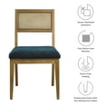 thumbnail image 3 of Side Dining Chair, Set of 2, Azure Blue, Fabric, Wood, Bar Pub Cafe Bistro Dining Kitchen Hospitality Restaurant, Modern Contemporary, HB37053, 3 of 10