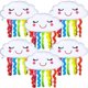 thumbnail image 1 of 6 Pieces 30 Inch Rainbow Cloud Shaped Foil Balloons Rainbow Foil Mylar Balloons Smiling Face Tassel Balloons For Rainbow Themed Party Decorations, 1 of 5