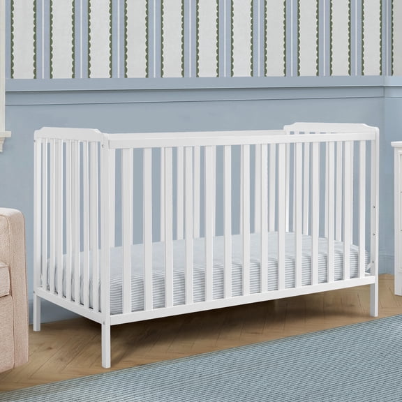 Delta Children Emmie 4-in-1 Convertible Crib - Converts from Baby Crib to Toddler Bed, Daybed and Sofa Bed, Fits Standard Full-Size Crib Mattress, White
