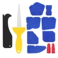 thumbnail image 4 of Removedor de sellador de silicona, 12 piezas/juego, esparcidor de sellador de plástico, raspador de calafateo, esparcidor de sellador, estética elegante, 4 of 9