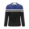 thumbnail image 5 of Royisotas Shirts for Men Long Sleeve Shirt Polo Big and Tall Casual Striped Button Down Mens Tops, 5 of 5