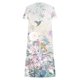 thumbnail image 4 of Moda mujer verano estampado casual cuello pico botón manga corta vacaciones bolsillos vestido Fridja  qw6945, 4 of 4