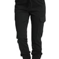 thumbnail image 2 of KVMeteor Women Mid Waist Hip Hop Combat Cargo Pants Casual Loose Sports Trousers, 2 of 4