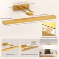 thumbnail image 6 of 2PCS 16in Battery Operated Picture Light, Wireless & Dimmable with Remote Control, Ideal for Art & Gallery, Gold Finish., 6 of 8